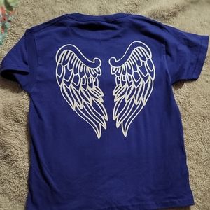 Wings on back shirt